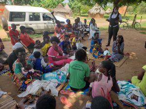 JCU outreach to women with children inform them about their legal rights