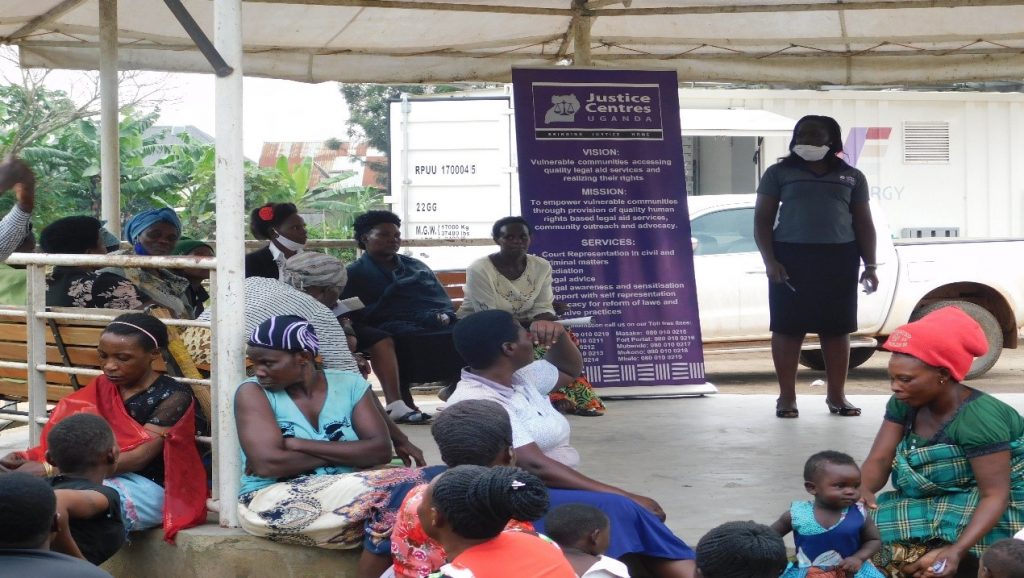 Justice Centres Uganda outreach to women