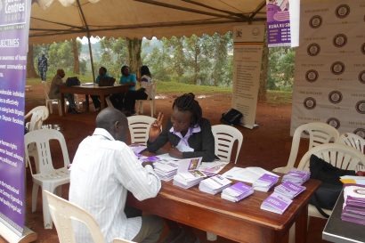 JCU legal officer giving legal advice at an outreach